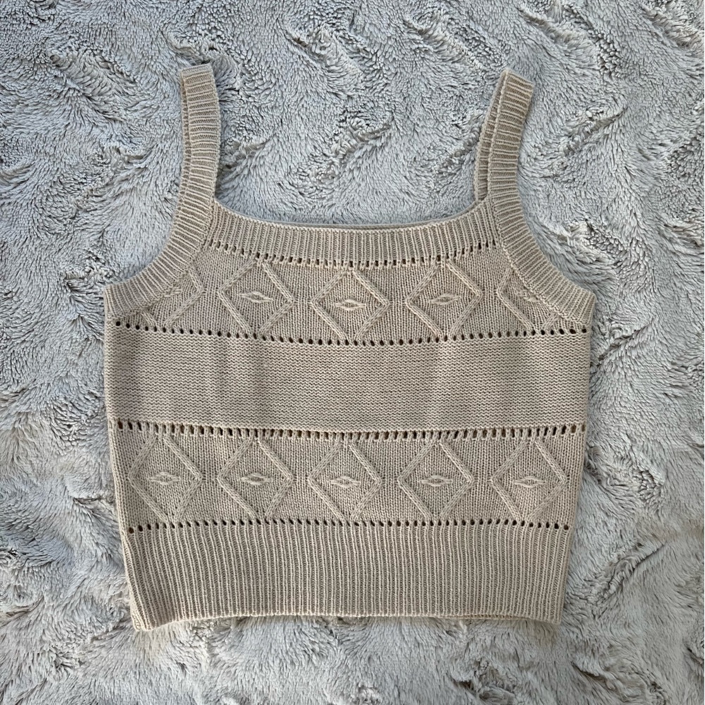 Knit Sweater Tank Top